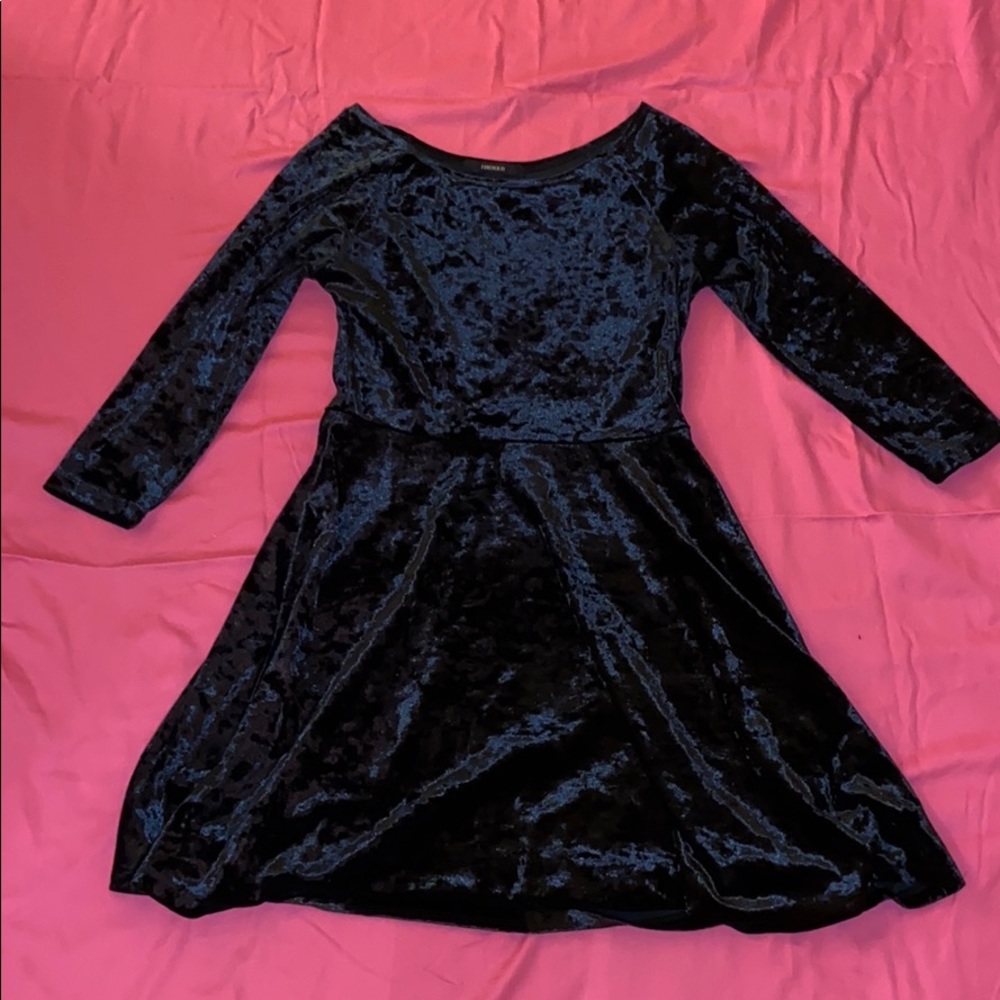 Velvet skater dress